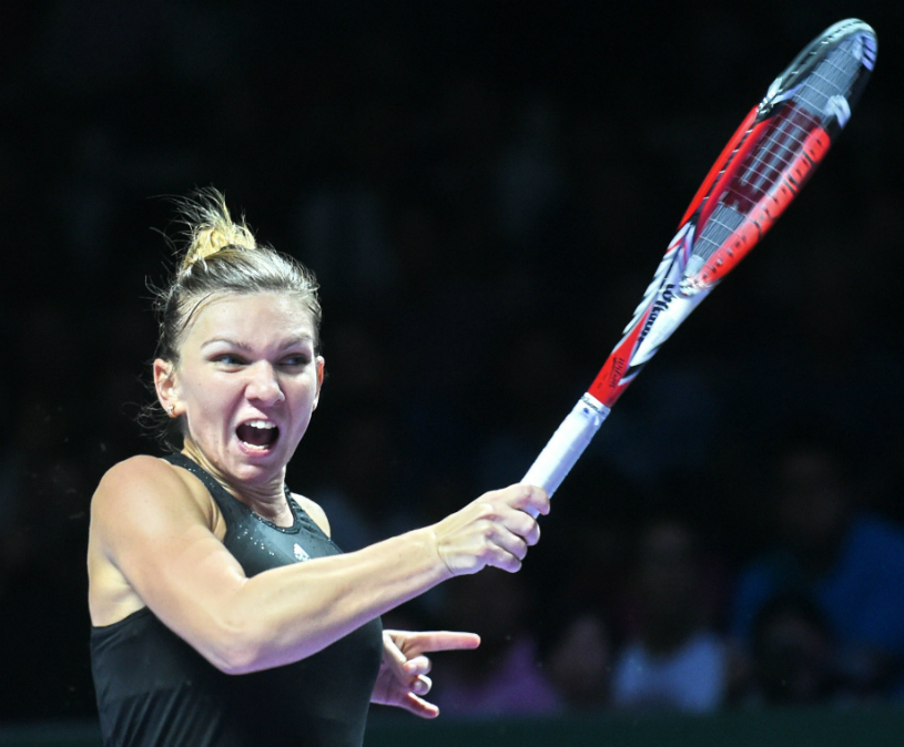 Simona Halep Deschide Balul La Turneul Campioanelor Contra Americancei