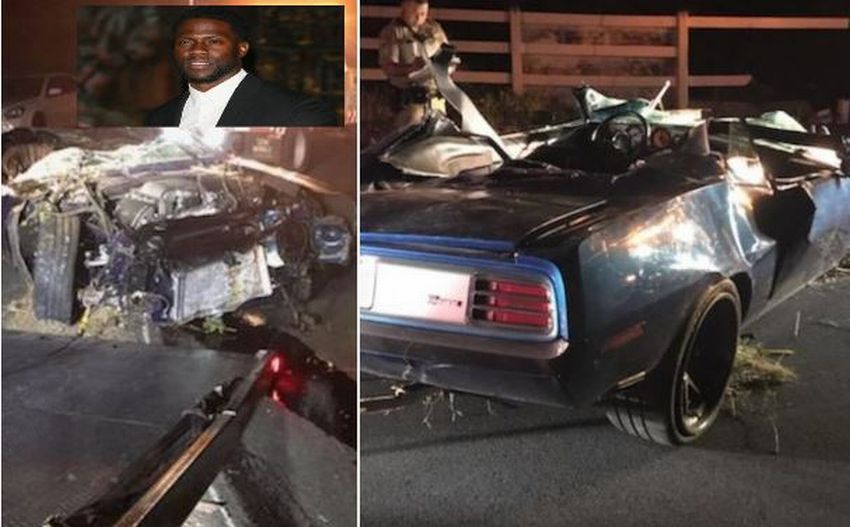 Imagini cutremurătoare Kevin Hart, accident de mașină înfiorător