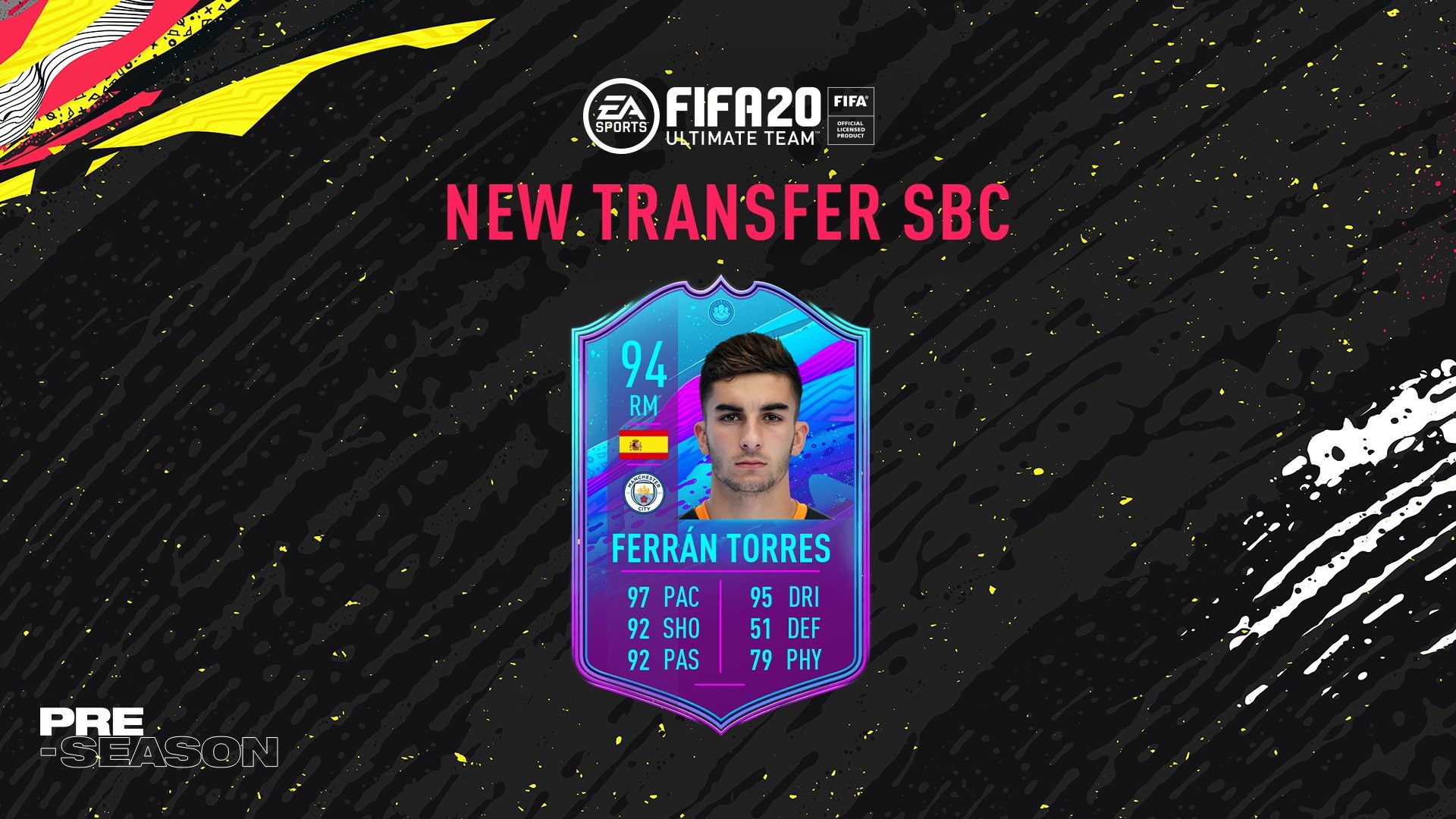 Mijlocașul Ferran Torres Cel Mai Nou Card Din Fifa 20 Noul Transfer