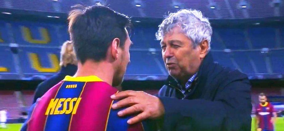 mircea lucescu lionel messi imagine liga campionilor dinamo kiev barcelona