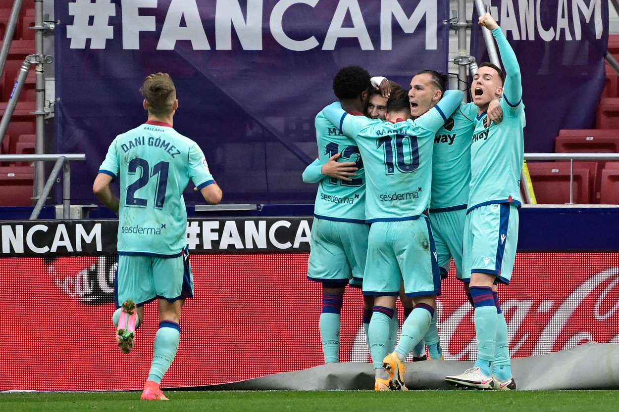 Levante Gol De La Mijlocul Terenului Cu Atletico Liderul Din Spania