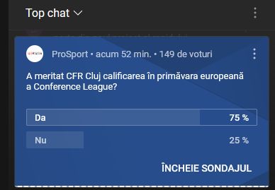 CFR Cluj a reușit a treia victorie consecutivă în campionat. Echipa lui Dan  Petrescu a câștigat cu 3-2 duelul cu Hermannstadt și a urcat pe locul doi -  Playtech Știri