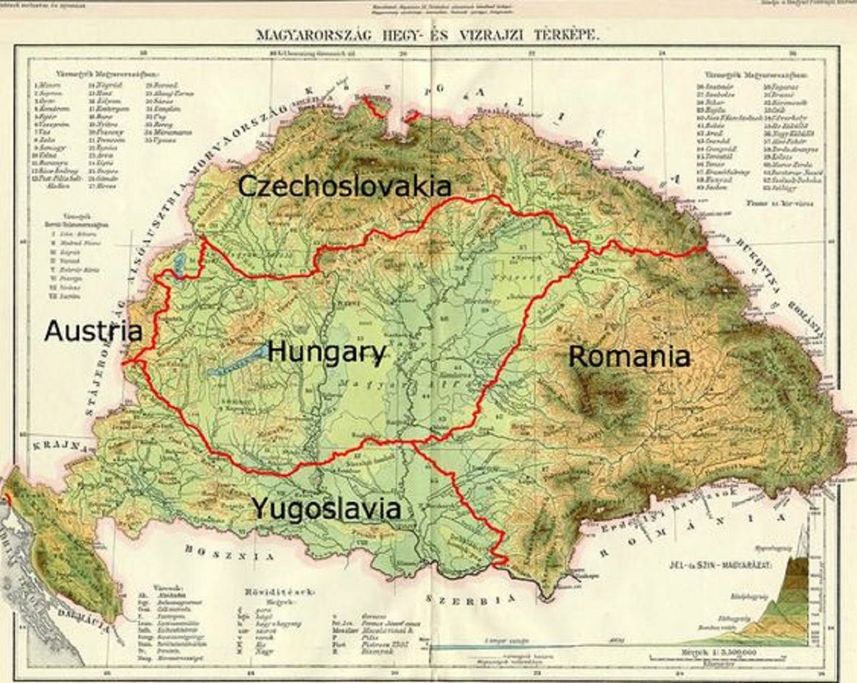 Așa-numite „Ungarie Mare” cuprinde inclusiv o parte importantă din teritoriul României