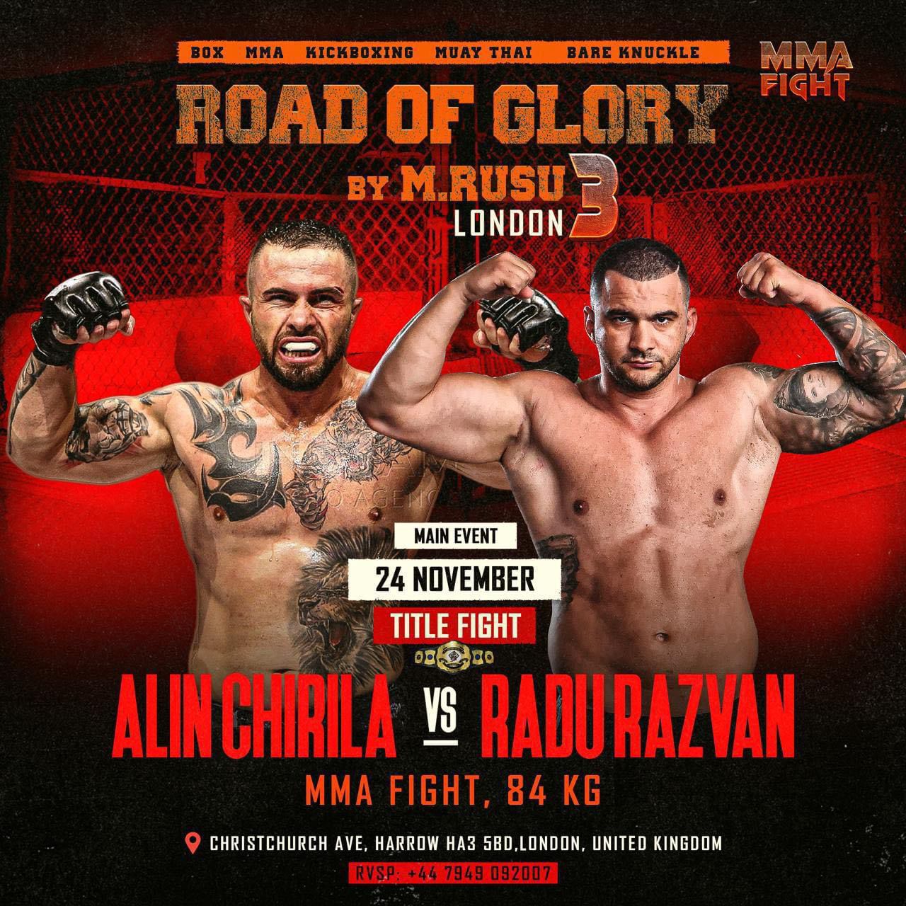 Fost concurent la Survivor și campion mondial MMA revine în ring după doi ani de pauză! Cu cine se va bate românul în main-eventul Road of Glory de la Londra, pe 24 noiembrie. „Mai am de dat jos 8 kilograme”. FOTO&VIDEO