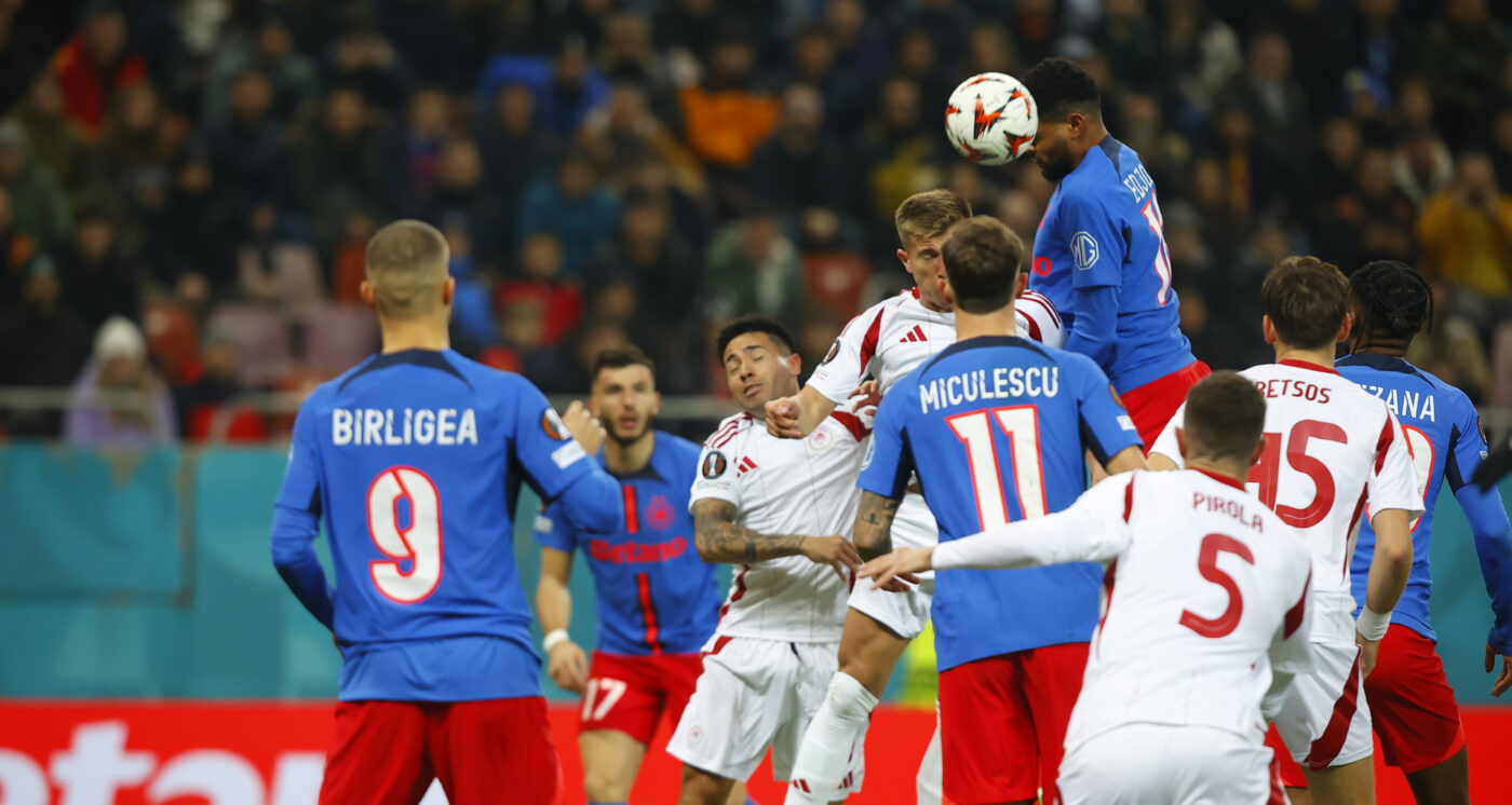 FCSB – Olympiacos 0-0, Live Video Online în etapa 5 din Europa League. Ocazie imensă ratată de Bîrligea